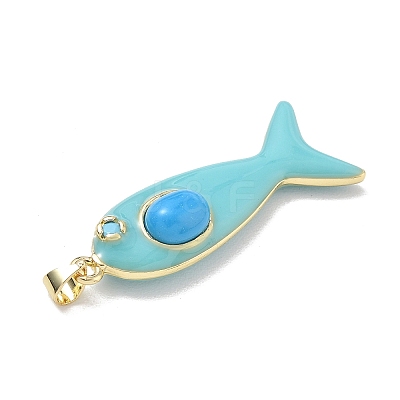 Ocean Dyed Synthetic Turquoise Pendants X-GG-CBA6980-12G-E-1