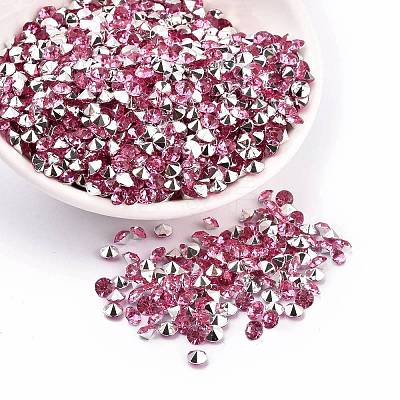 Imitation Taiwan Acrylic Rhinestone Pointed Back Cabochons GACR-A003-5mm-14-1