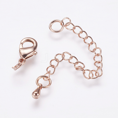 Long-Lasting Plated Brass Chain Extender KK-F711-09RG-1