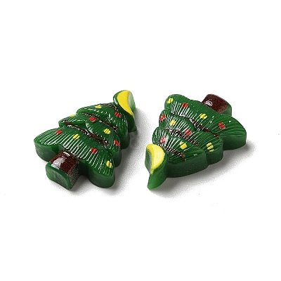 Christmas Opaque Resin Cabochons LS-RESI-K019-37-1