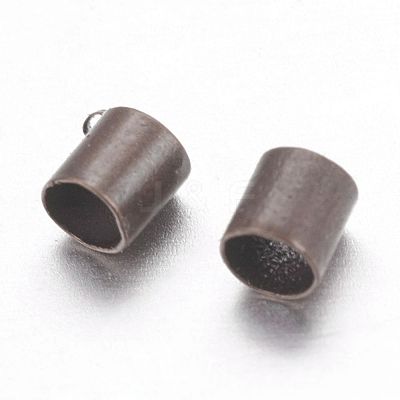 Brass Crimp Beads KK-L021-R-NF-1