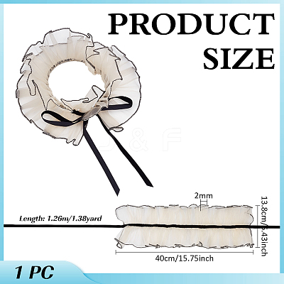 Detachable Organza False Collar for Women DIY-WH0816-161-1