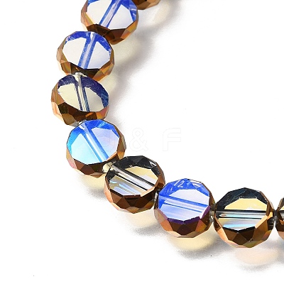 Electroplated Transparent Glass Beads Strands GL-CBA98F0-06C-07-1