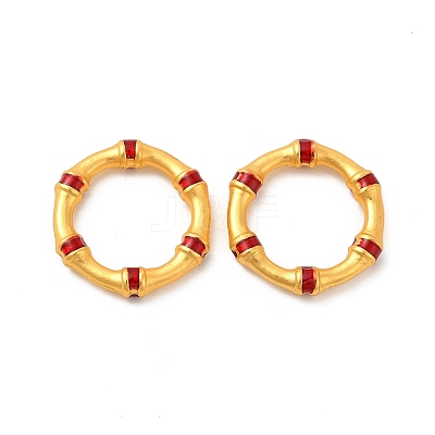 Rack Plating Alloy Enamel Linking Rings PALLOY-F287-04MG-02-1