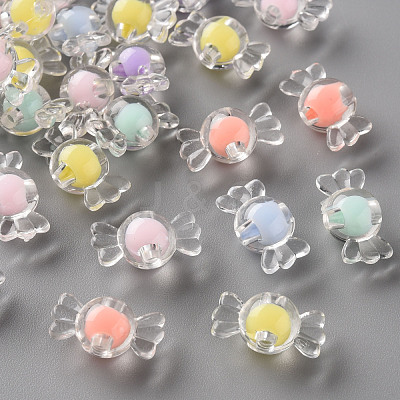 Transparent Acrylic Beads TACR-S152-03A-1