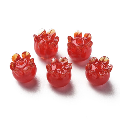 Handmade Bumpy Lampwork Beads LAMP-T017-16A-1