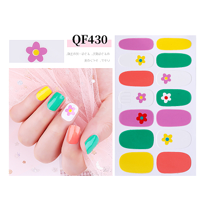 Full Cover Nail Art Stickers Decals MRMJ-Q034-030F-1