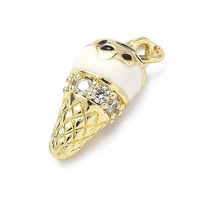Brass Micro Pave Cubic Zirconia Pendants LS-KK-H255-03G-03-1