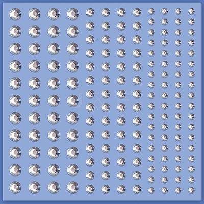 Acrylic Rhinestone Facial Stickers PW-WG72147-01-1