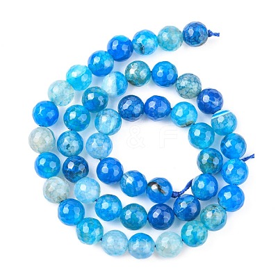 Natural Crackle Agate Bead Strands G-K166-07F-8mm-06-1