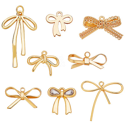 16Pcs 8 Styles Brass Pendants KK-AR0004-62-1