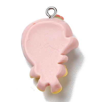 Opaque Resin Pendants RESI-D055-050P-1