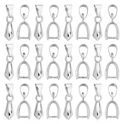 120Pcs Brass Ice Pick Pinch Bails FIND-SC0003-01P-1