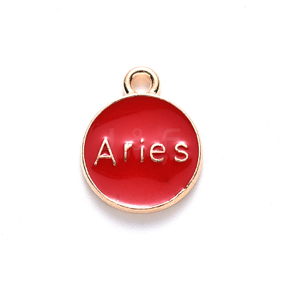 Alloy Enamel Pendants X-ENAM-S124-01A-07A-1