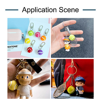 14Pcs 7 Colors Cloth Fabric Pendants FIND-TA0001-59-1