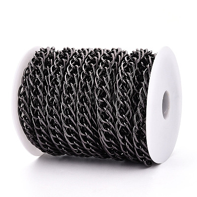 Aluminium Two Tone Rhombus Link Chains CHA-N004-05B-1