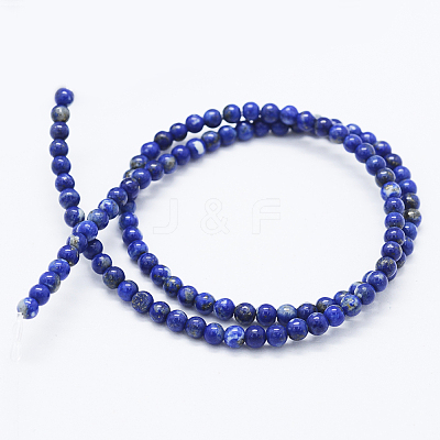 Natural Lapis Lazuli Beads Strands G-F561-4mm-G-1