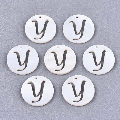 Natural Freshwater Shell Charms X-SHEL-S276-119Y-1