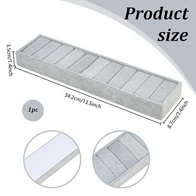 Velvet Bangle Organizer Display Trays BDIS-WH0008-20B-1