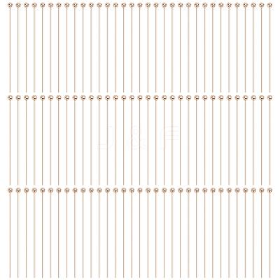 100Pcs Brass Ball Head Pins KK-GO0002-44B-1