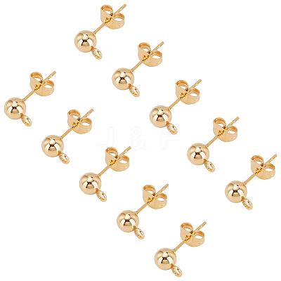 304 Stainless Steel Stud Earring Findings STAS-UN0015-57C-1