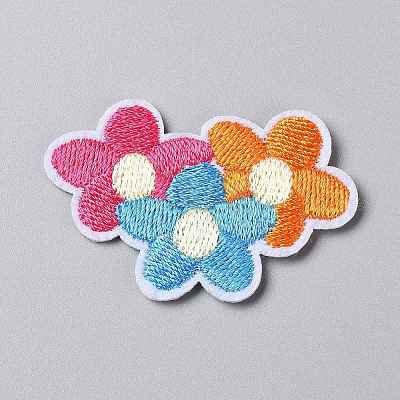 Computerized Embroidery Cloth Iron on/Sew on Patches DIY-P006-12-1