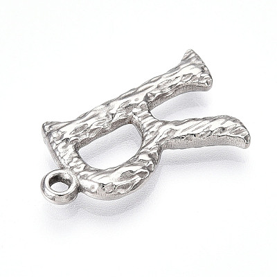 304 Stainless Steel Pendants STAS-N117-01P-R-1