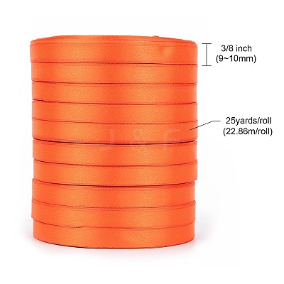 Single Face Solid Color Satin Ribbon SRIB-S051-10mm-025-1