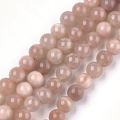 Natural Sunstone Beads Strands X-G-S333-6mm-019-1
