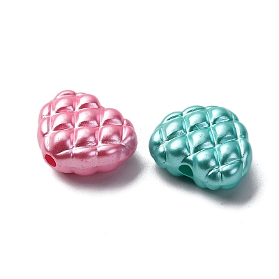 Pearlized Opaque Acrylic Beads OACR-G052-06-1