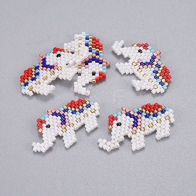 Handmade Japanese Seed Beads Pendants SEED-L008-011-1