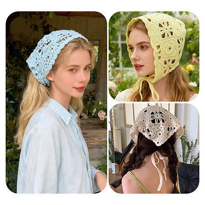 Polyester Triangle Headscarf OHAR-TAC0002-03B-1