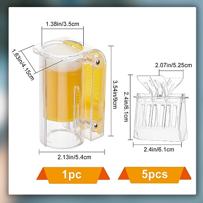 Plastic Queen Bee Catcher Cage TOOL-GF0001-70-1