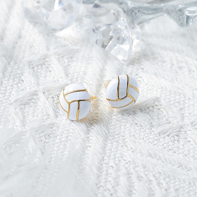 304 Stainless Steel Stud Earrings EJEW-Q028-02B-G-1