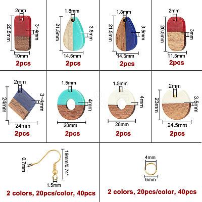 DIY Dangle Earring Making Kits DIY-OC0007-20-1