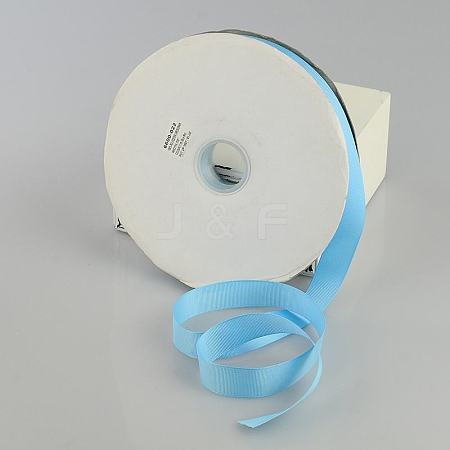 1 inch (25mm) Wide Light Sky Blue Grosgrain Ribbons X-SRIB-D004-25mm-311-1