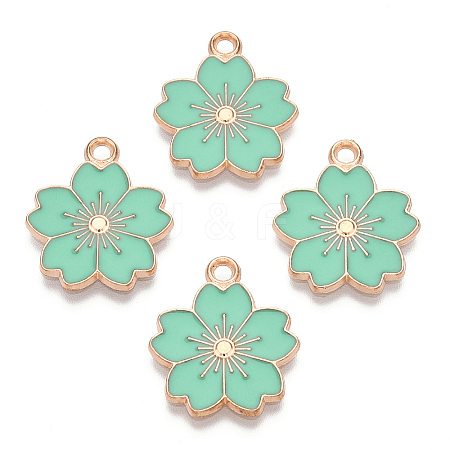 Alloy Enamel Pendants ENAM-S121-115F-1