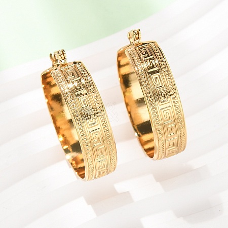 304 Stainless Steel Hoop Earrings for Women SA-CBA4160-24G-1