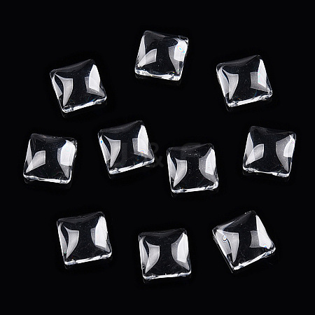 Transparent Glass Cabochons GGLA-WH0034-07-1