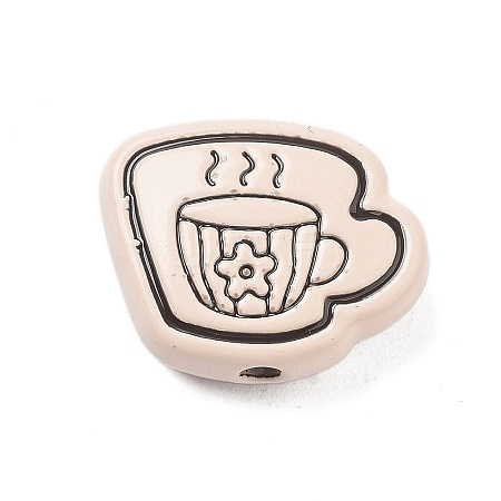 Spray Painted Alloy Beads FIND-C064-01D-1