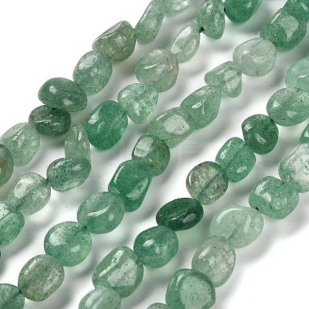 Natural Green Strawberry Quartz Beads Strands G-P497-01E-23-1