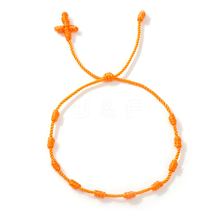 Bohemian Knotted Braided Nylon Cord Bracelets UQ5107-13-1