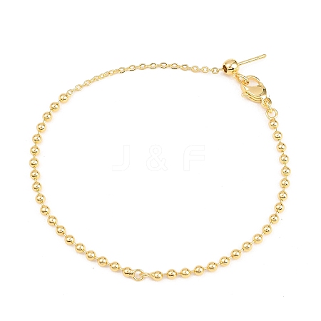 2.5MM Brass Ball Chain Bracelet Making KK-D238-03G-01-1