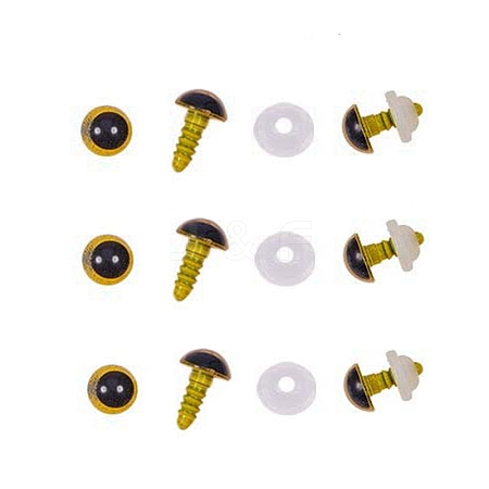 Craft Plastic Doll Eyes DIY-WH0015-8mm-A02-1