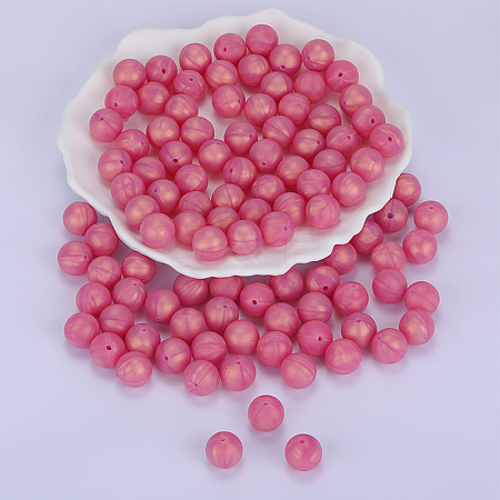 Round Silicone Focal Beads SI-JX0046A-65-1