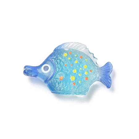 Transparent Resin Pendants RE-CBA098D-01C-1