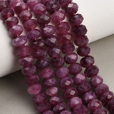 Faceted Dyed Natural White Jade Beads Strands GG-CBAE966-01B-Q-1