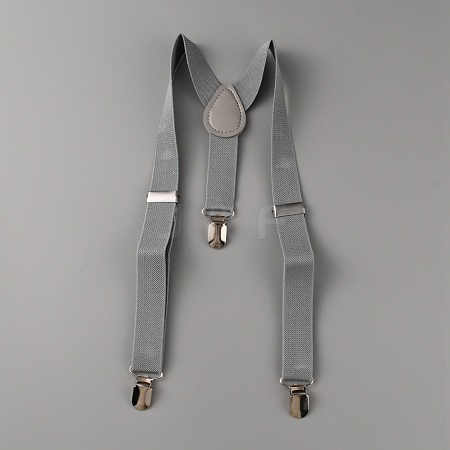 Adjustable Polyester Y-Shaped Heavy Duty Suspenders AJEW-WH0307-23F-1