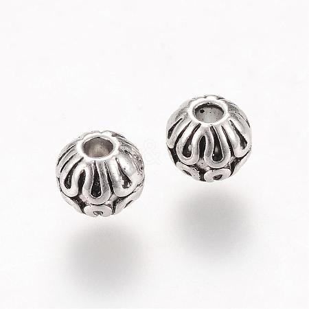 Tibetan Style Alloy Spacer Beads TIBEB-Q067-41AS-RS-1