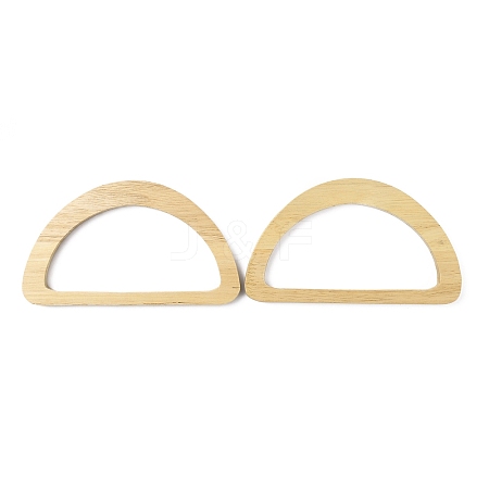 D-shape Wooden Bag Handles FIND-WH0135-75-1